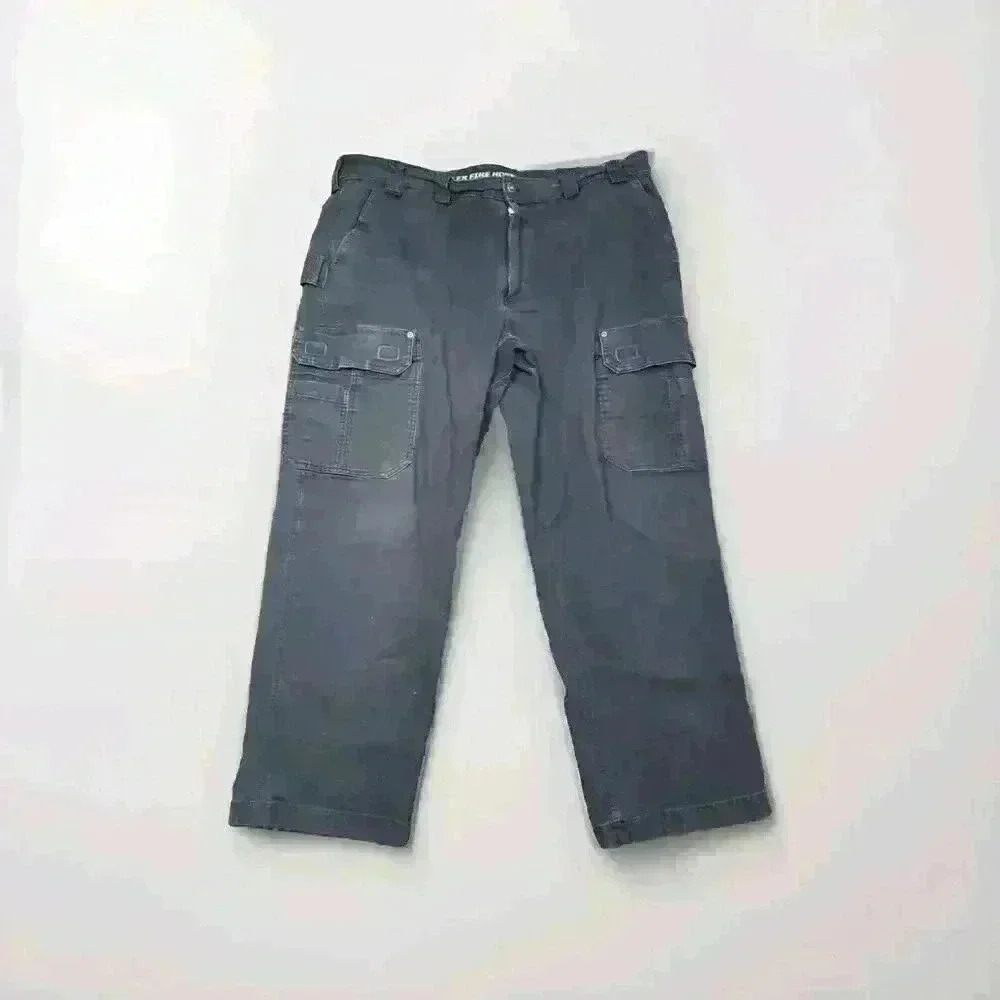 Duluth Trading Company Flex Fire Hose Cargo Pants 44x32 Gray Relaxed Fit 4483